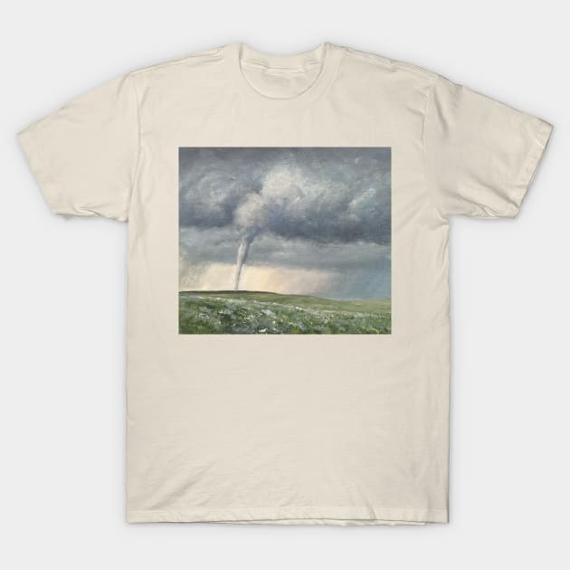 Tornado Oil on Canvas T-Shirt by Gallery Digitals